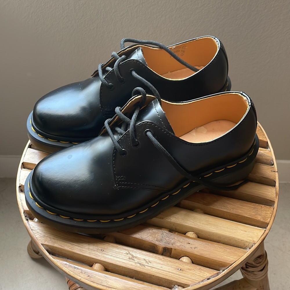 Dr. Martens Black Leather Oxford Shoes
